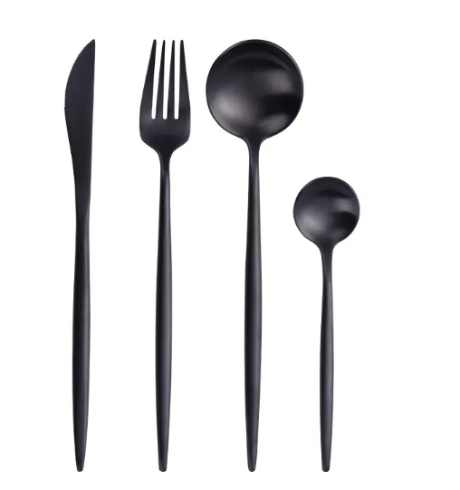 Solid Color Stainless Steel Cutlery Set