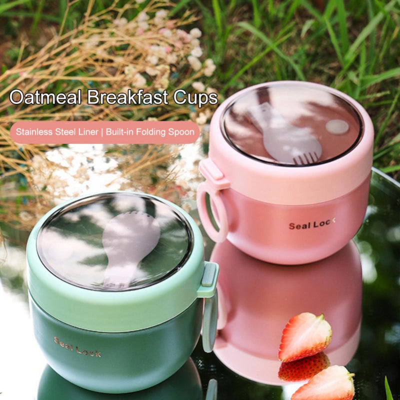 600ml Mini Portable Thermal Lunch Box Food Container