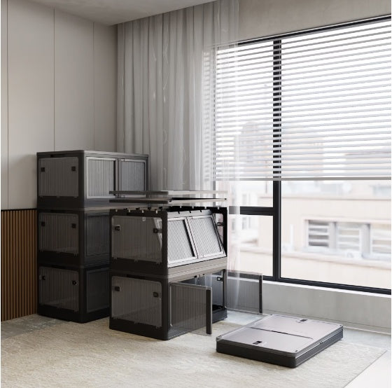 Transparent Stackable Storage Bins