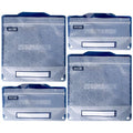 Russbe Metallic Hexagrid Reusable Snack & Sandwich Bags (Set of 4) Blue