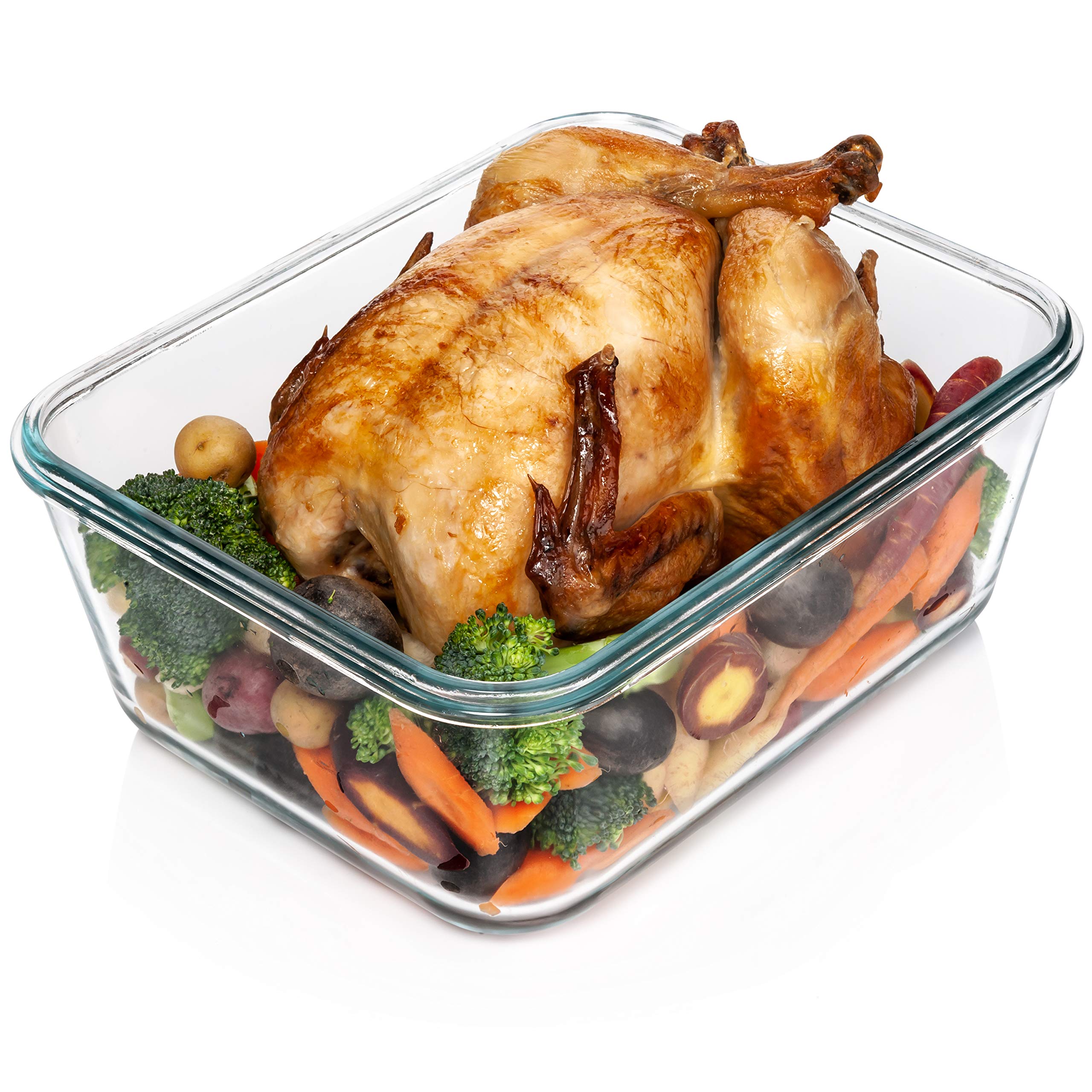 3300 ml/ 112 oz LARGE Glass Food Container