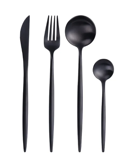 Solid Color Stainless Steel Cutlery Set