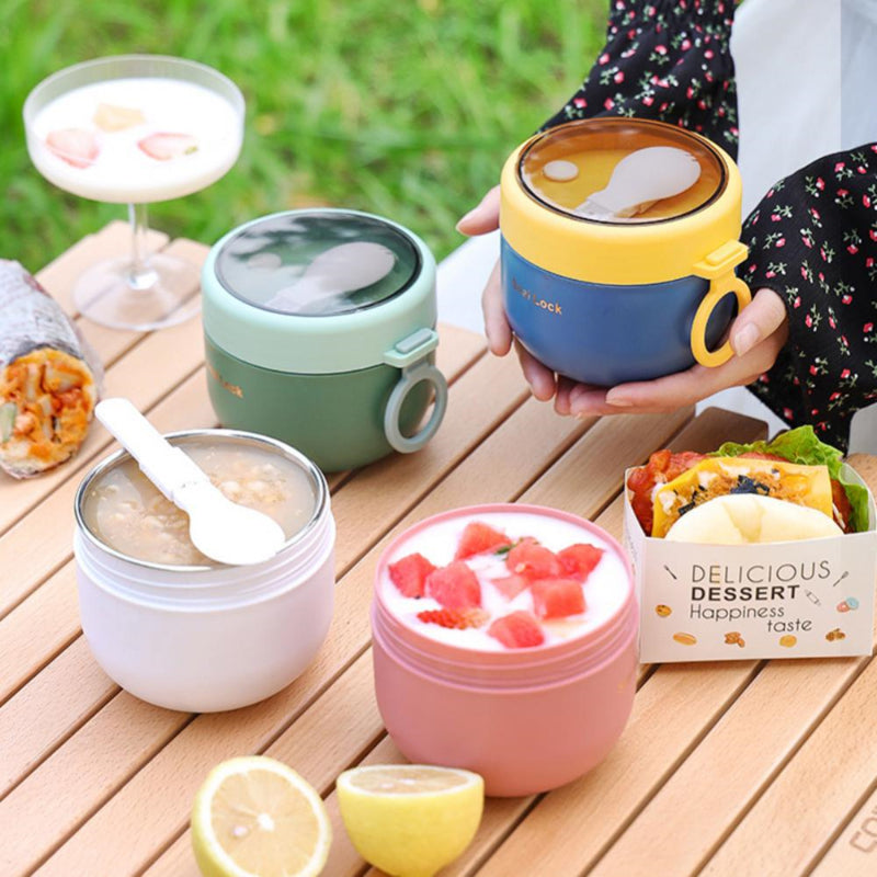 600ml Mini Portable Thermal Lunch Box Food Container