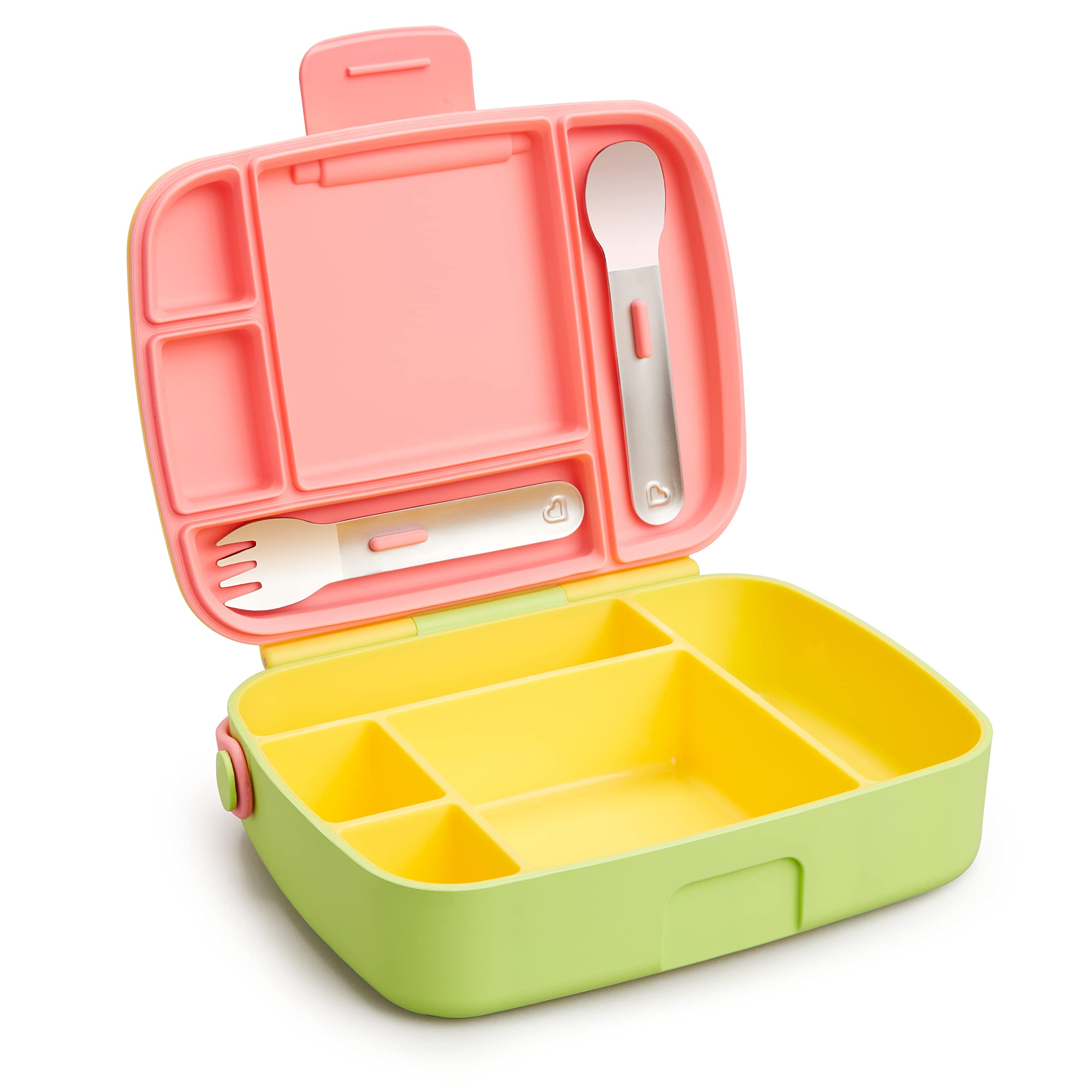 Munchkin® Lunch™ Bento Box for Kids Includes Utensils Yellow