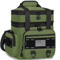 Expandable Tactical Lunch Box Large Insulated Lunch Cooler Bag Heavy Duty Leakproof Lunch Pail for Men Adults Work Office Outdoor Picnic Trips16LArmy Green
