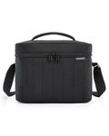 BAGSMART Lunch Box for Women Insulated Lunch Bag Cute Puffer Lunch Tote Bags Lightweight Quilted Reusable Cooler for Work Picnic Travel Black
