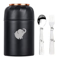 Insulated Food Container With Foldable Fork& Spoon