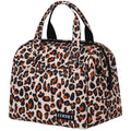 Large Insulated Lunch Bag for Women Men Leakproof Lunch Tote Bags Cooler Bag for Work Travel Adult Thermal Lunch Bags for Office -10L Lunchbox Leopard Print