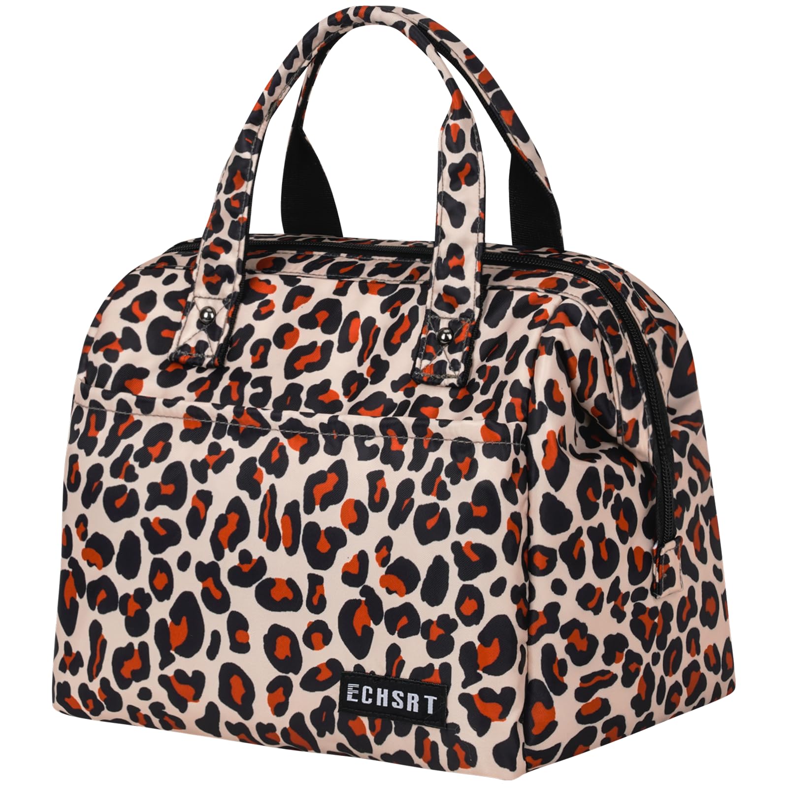 Large Insulated Lunch Bag for Women Men Leakproof Lunch Tote Bags Cooler Bag for Work Travel Adult Thermal Lunch Bags for Office -10L Lunchbox Leopard Print