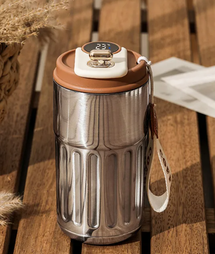 Smart Stainless Steel Thermal Bottle, 450ml