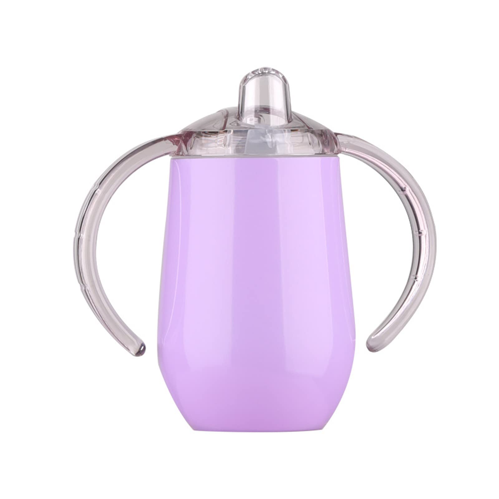 Buumin Stainless Steel Straw Sippy Cup with Handles & Silicone Lids10 oz BPA Free Double Wall Vacuum Insulated Sippy Cup Mug Tumbler Toddler Straw Cups for boys and girls Non-Spill Sippy Cups
