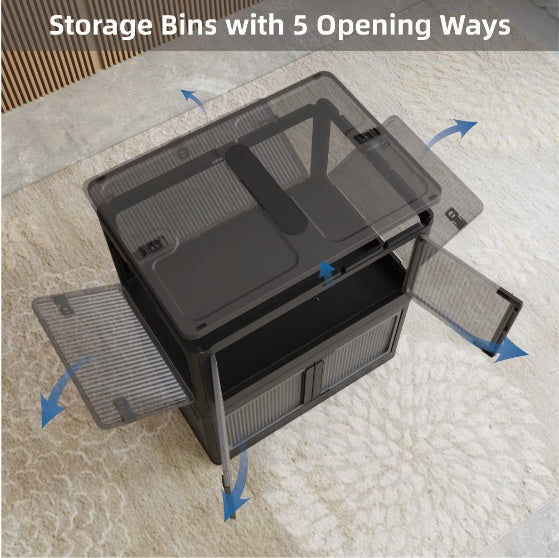 4 Packs Of Clear Stackable Storage Bins